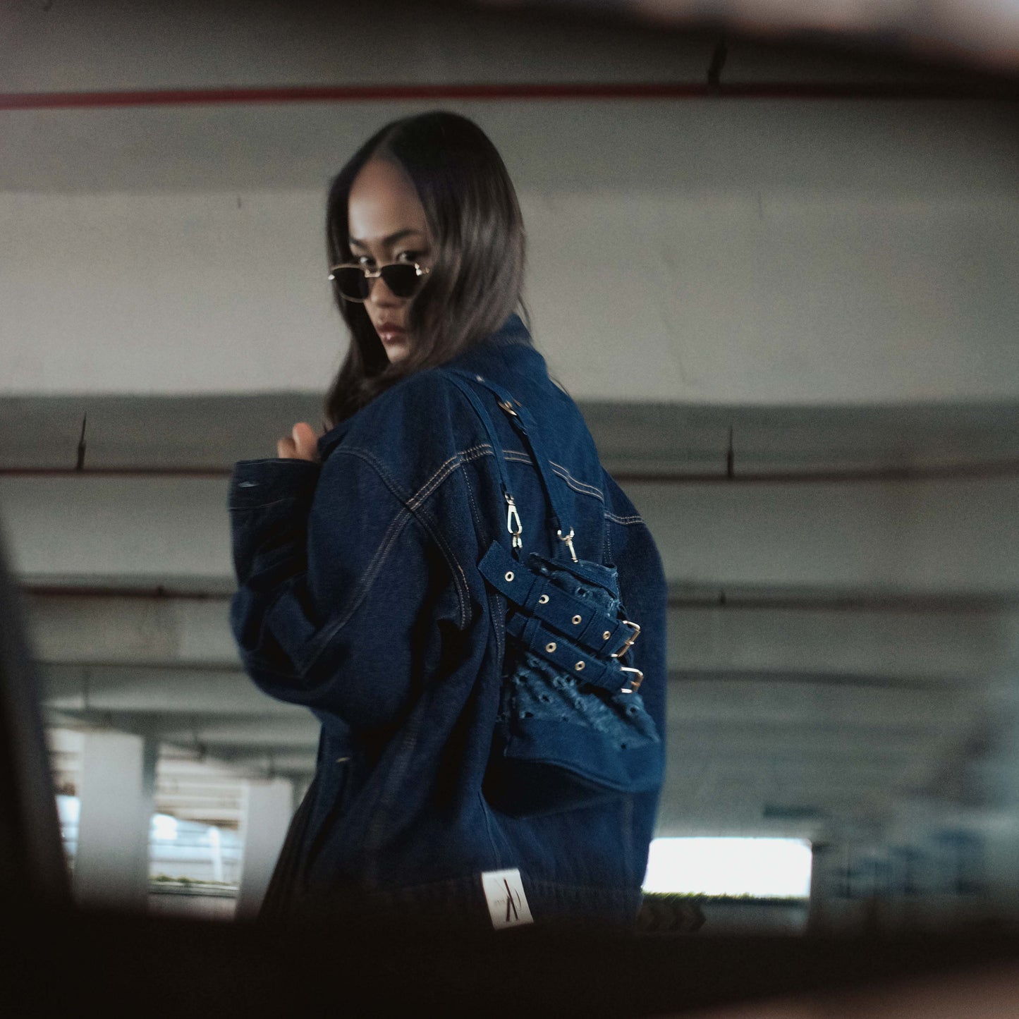 Selena Blue Denim Bag