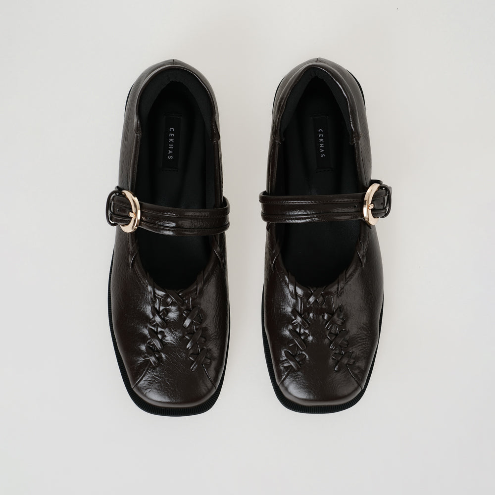 Lenorra Brown Mules Sandal Wanita