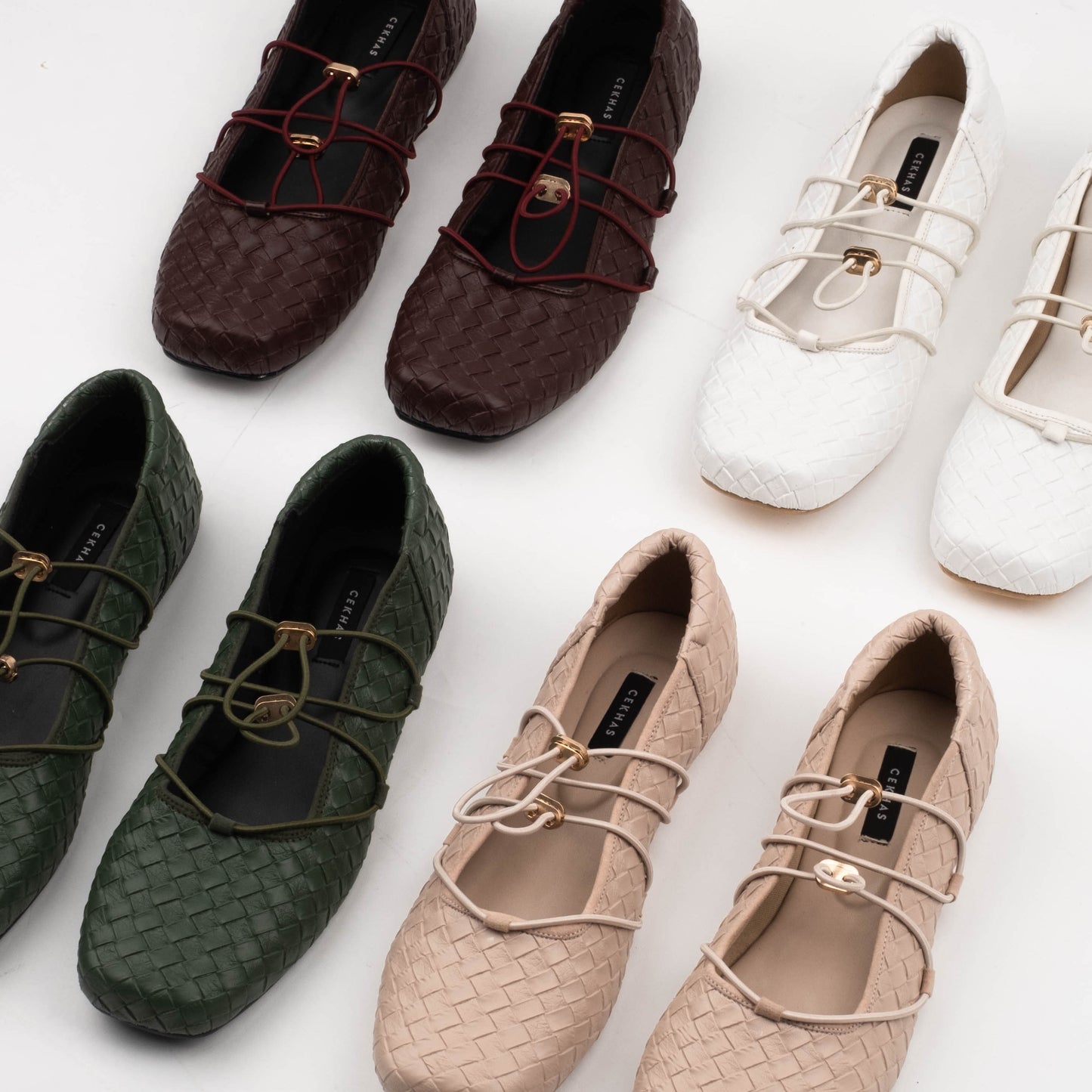 Viola Wood Flat Shoes - REVERIE Collection