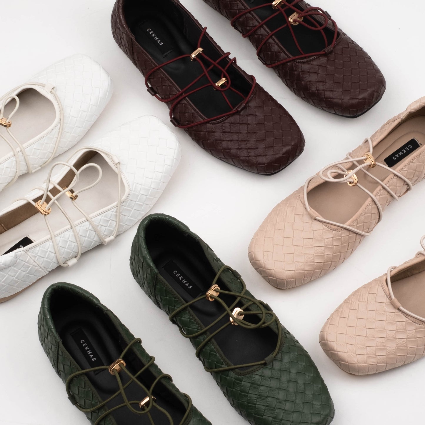 Viola Cream Flat Shoes - REVERIE Collection