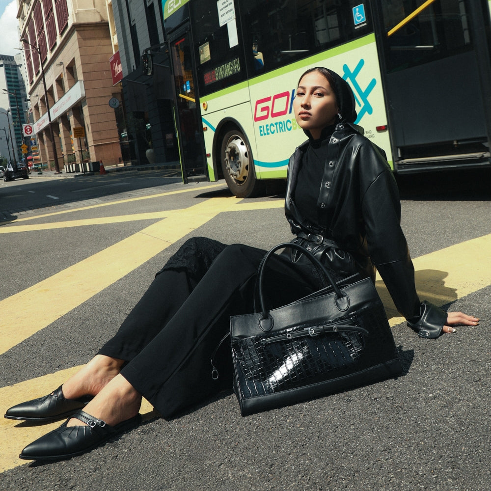 Essential - Serena Black Mules S/S 2026 KL Collection