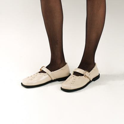 Lenorra Ivory Mules Sandal Wanita