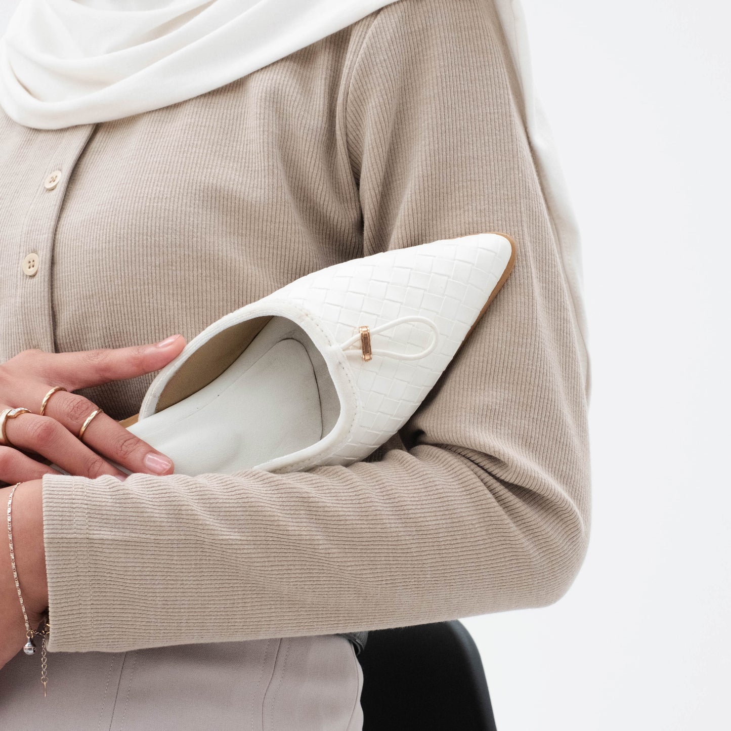 Eileen White Mules - REVERIE Collection