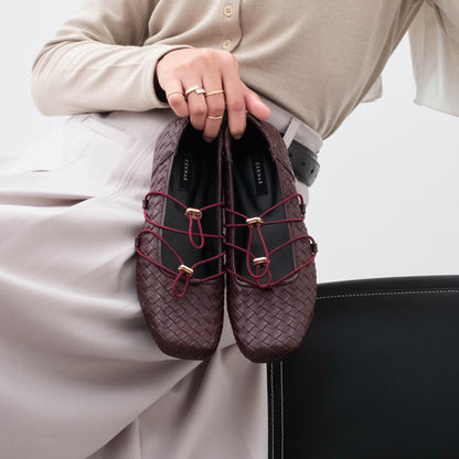 Viola Wood Flat Shoes - REVERIE Collection