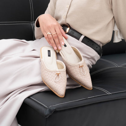 Eileen Cream Mules - REVERIE Collection