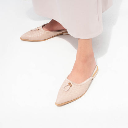 Eileen Cream Mules - REVERIE Collection