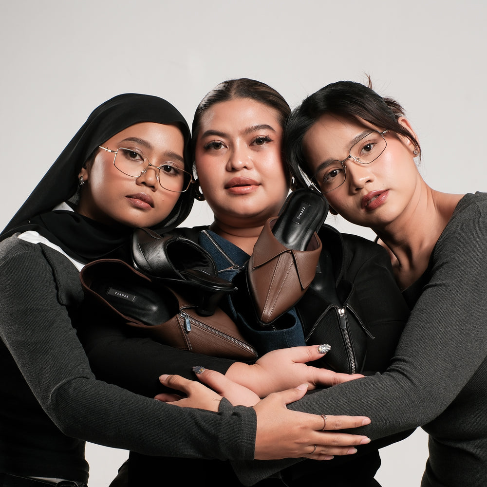 CEKHAS - Clare Flat Shoes Denim MEASURES Collection