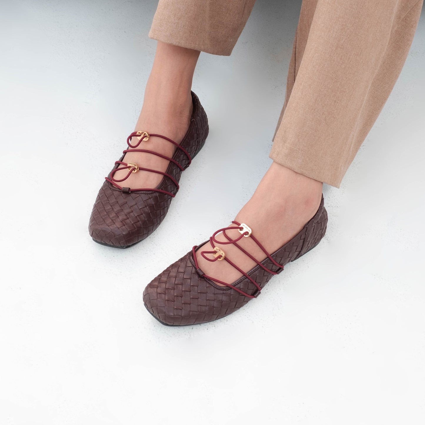Viola Wood Flat Shoes - REVERIE Collection