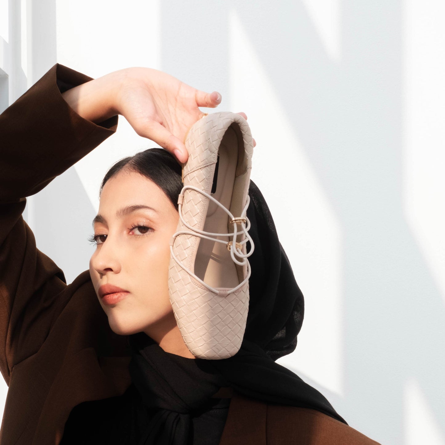 Viola Cream Flat Shoes - REVERIE Collection