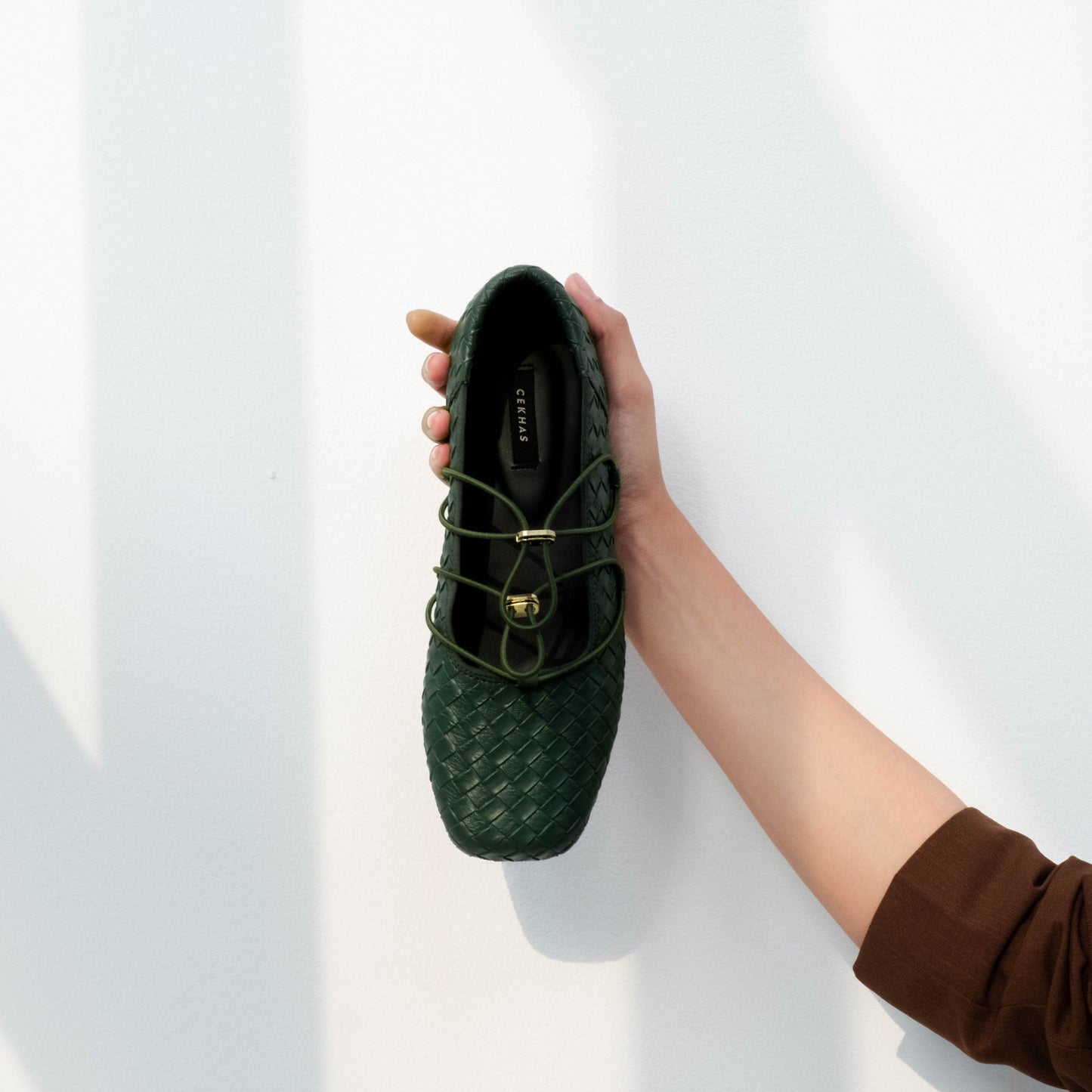 Viola Emerald Flat Shoes - REVERIE Collection