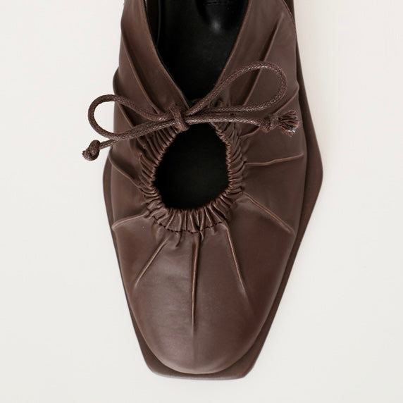 CEKHAS X VIRA TANDIA - Vexi Brown Flat Shoes