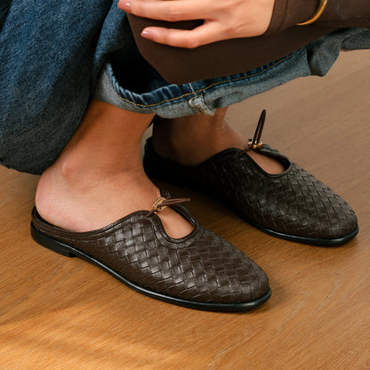 CEKHAS - Oleea Mules Brown REVERIE Collection