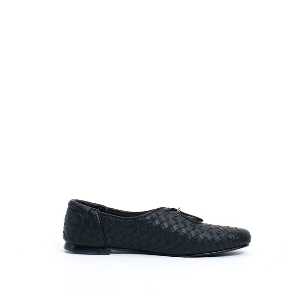 Odelia Black Flat Shoes - REVERIE Collection