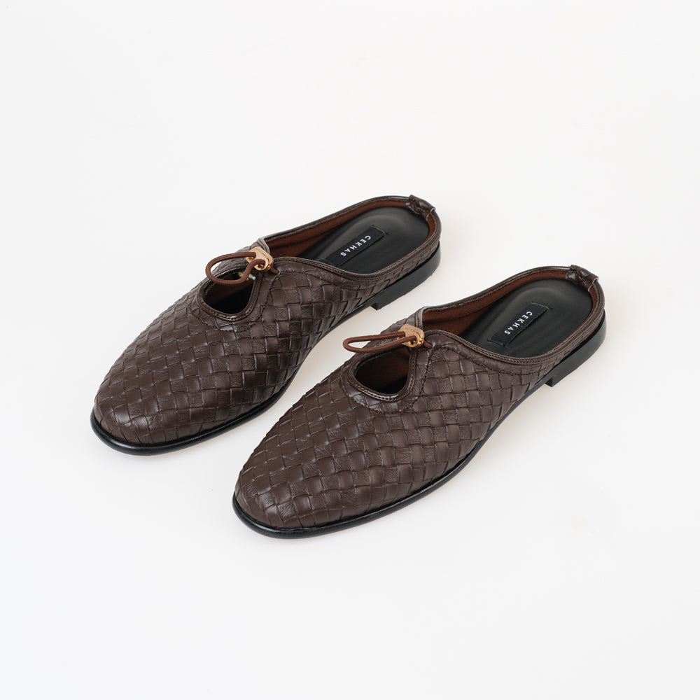 CEKHAS - Oleea Mules Brown REVERIE Collection