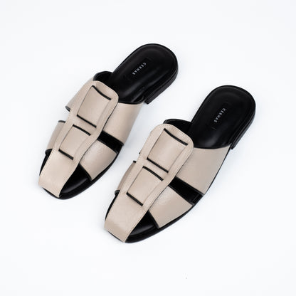 Alata Cream Sandal - REVERIE Collection