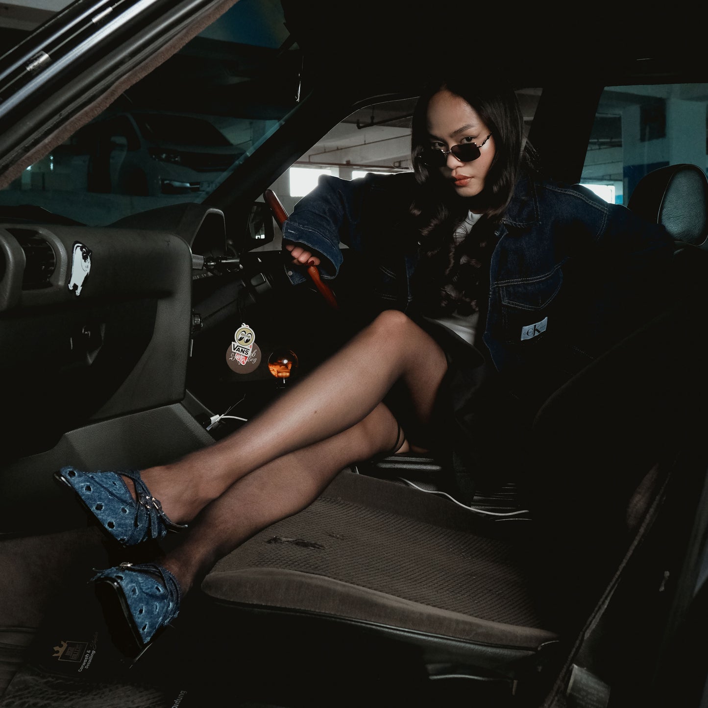 Stella Blue Denim Heels