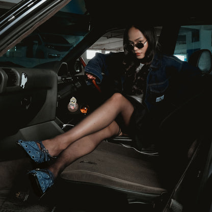 Stella Blue Denim Heels