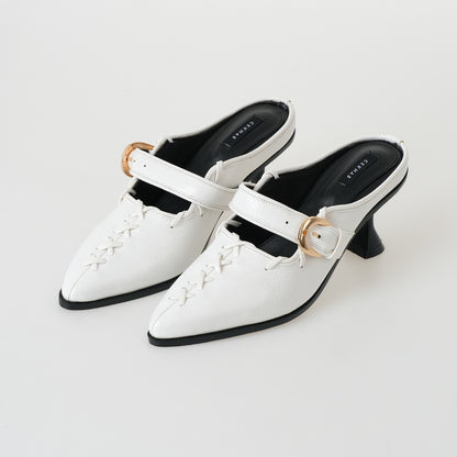 Helen White Heels Wanita