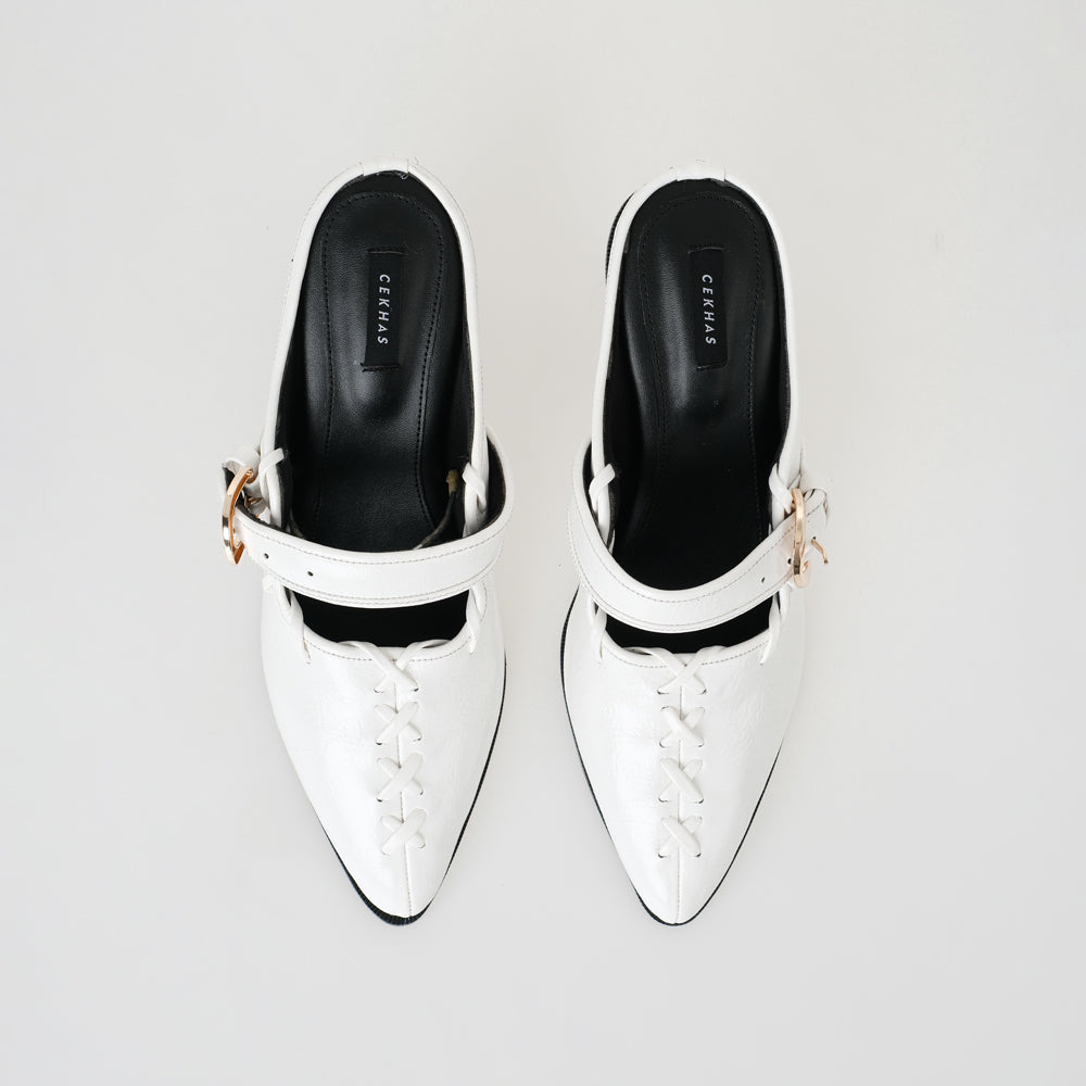 Helen White Heels Wanita