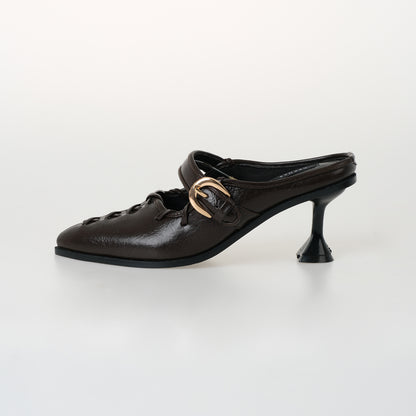 Helen Brown Heels Wanita