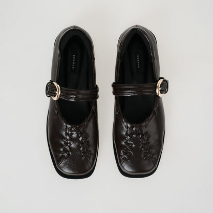 Lenorra Brown Mules Sandal Wanita