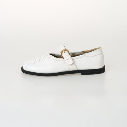 Lenorra White Mules Sandal Wanita