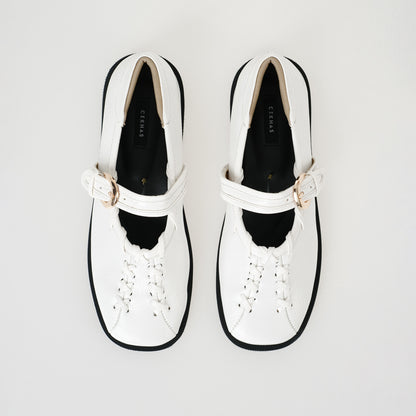 Lenorra White Mules Sandal Wanita