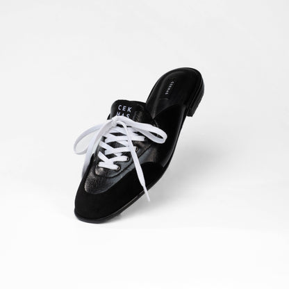 Katie Black Mules - Sommar Bliss Collection