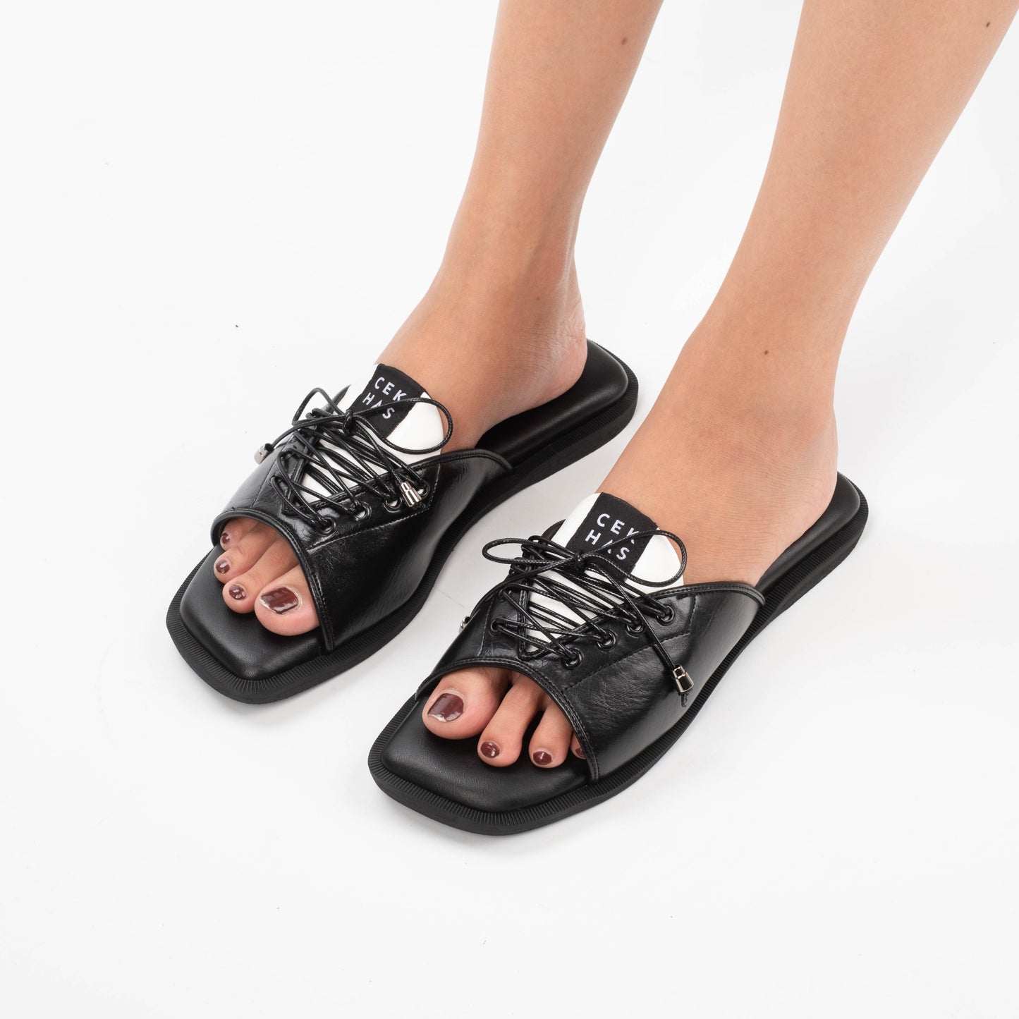 Senna Black Sandal - Sommar Bliss Collection