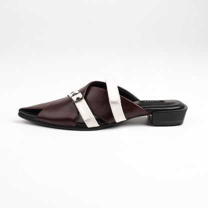 New Emilia Wood Stripes Mules - Urban Grace II