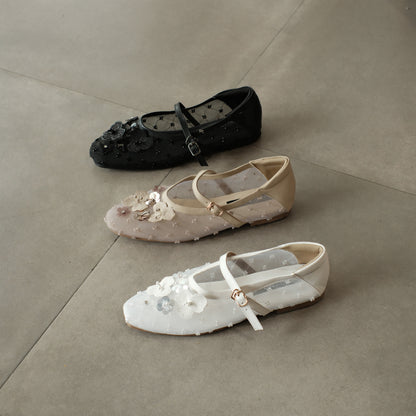 Nona Flatshoes Black - SINARAN Cekhas Prive