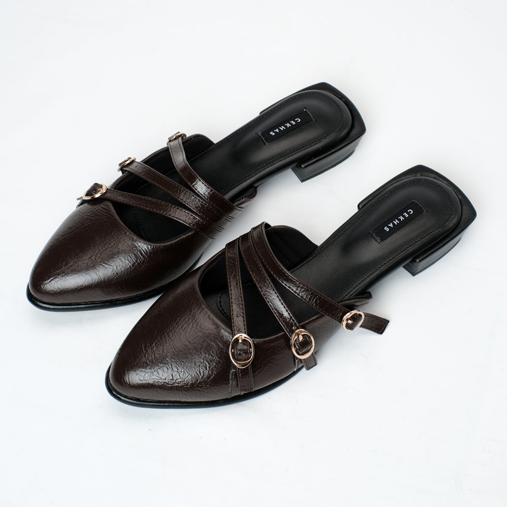 Leora Brown Mules