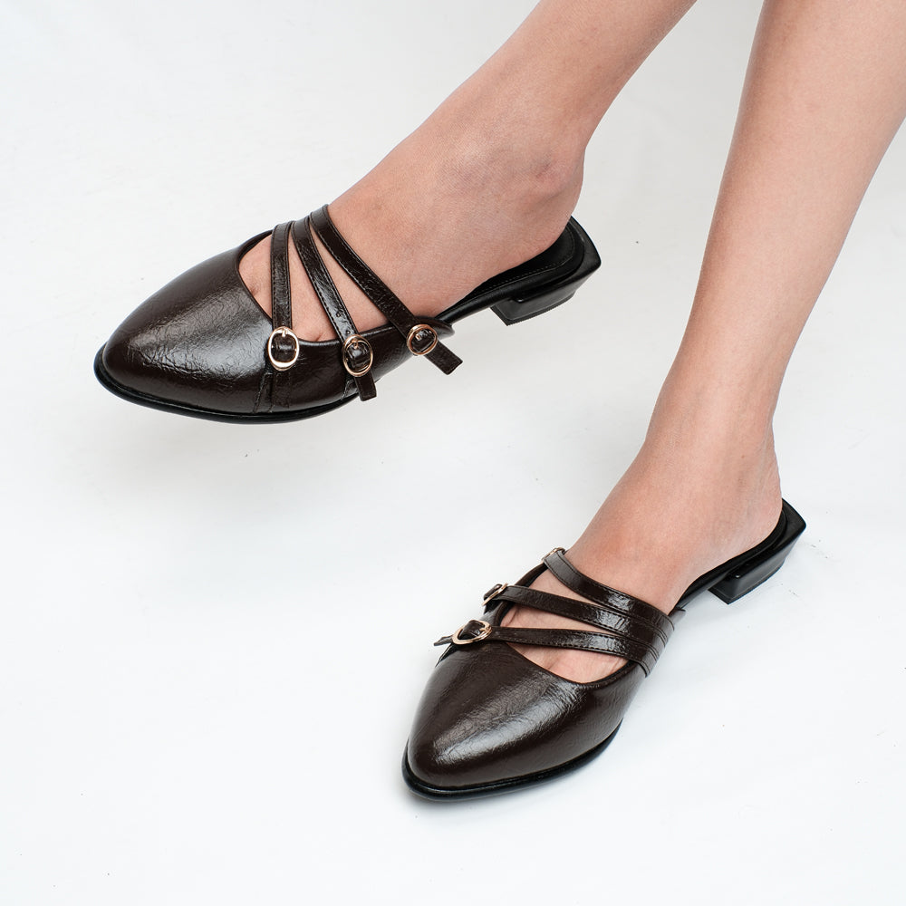 Leora Brown Mules