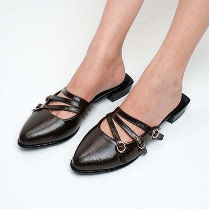 Leora Brown Mules