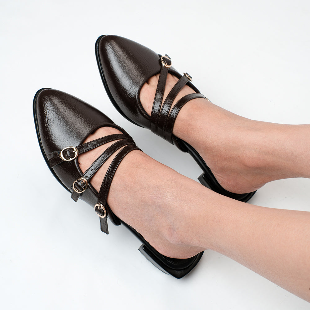 Leora Brown Mules