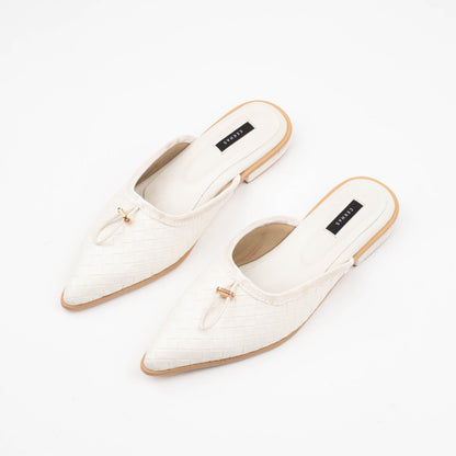 Eileen White Mules - REVERIE Collection