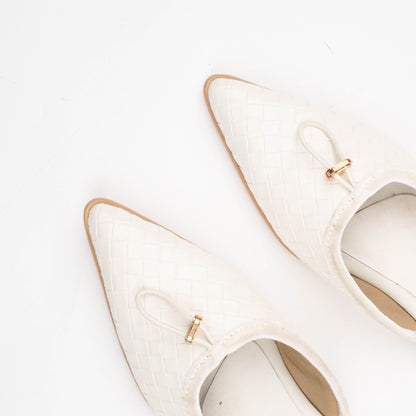 Eileen White Mules - REVERIE Collection