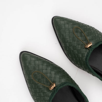 Eileen Emerald Mules - REVERIE Collection