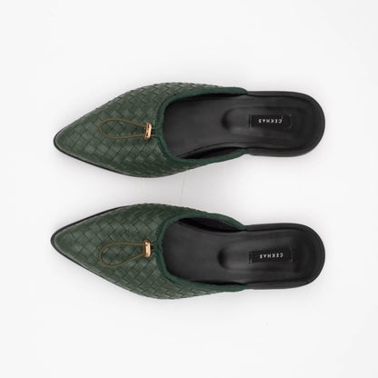 Eileen Emerald Mules - REVERIE Collection