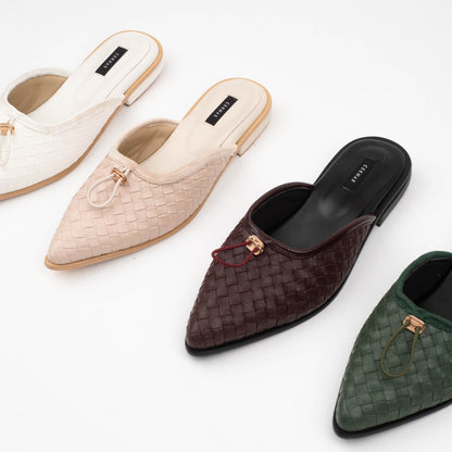 Eileen Emerald Mules - REVERIE Collection