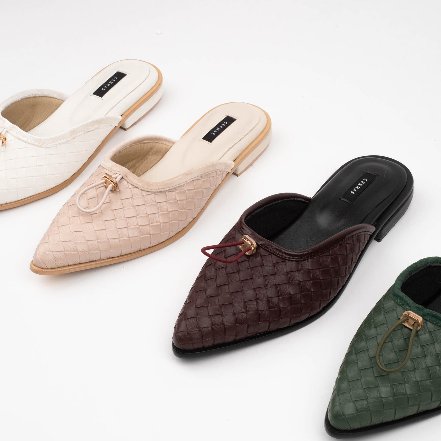 Eileen Cream Mules - REVERIE Collection