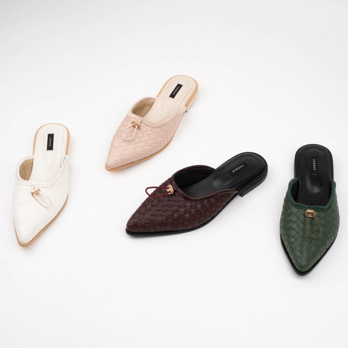 Eileen White Mules - REVERIE Collection