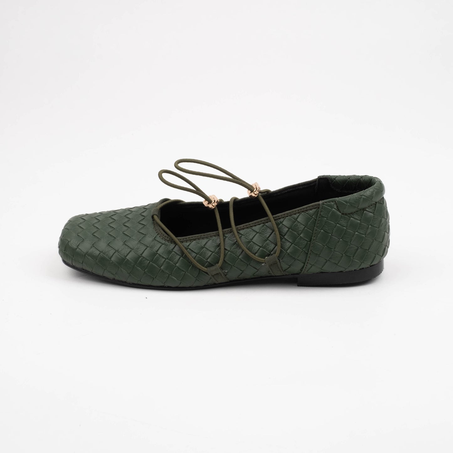 Viola Emerald Flat Shoes - REVERIE Collection