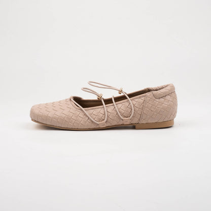 Viola Cream Flat Shoes - REVERIE Collection