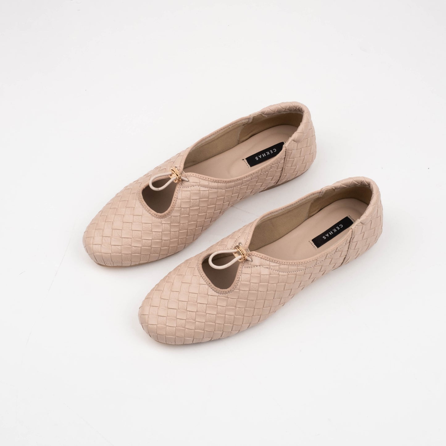 Odelia Cream Flat Shoes - REVERIE Collection