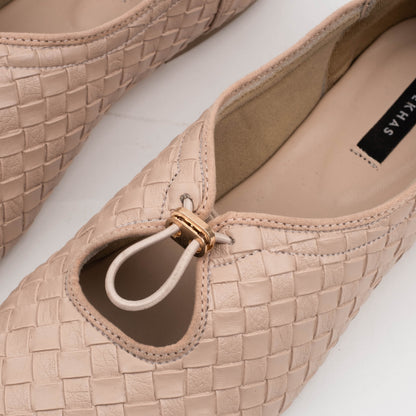 Odelia Cream Flat Shoes - REVERIE Collection