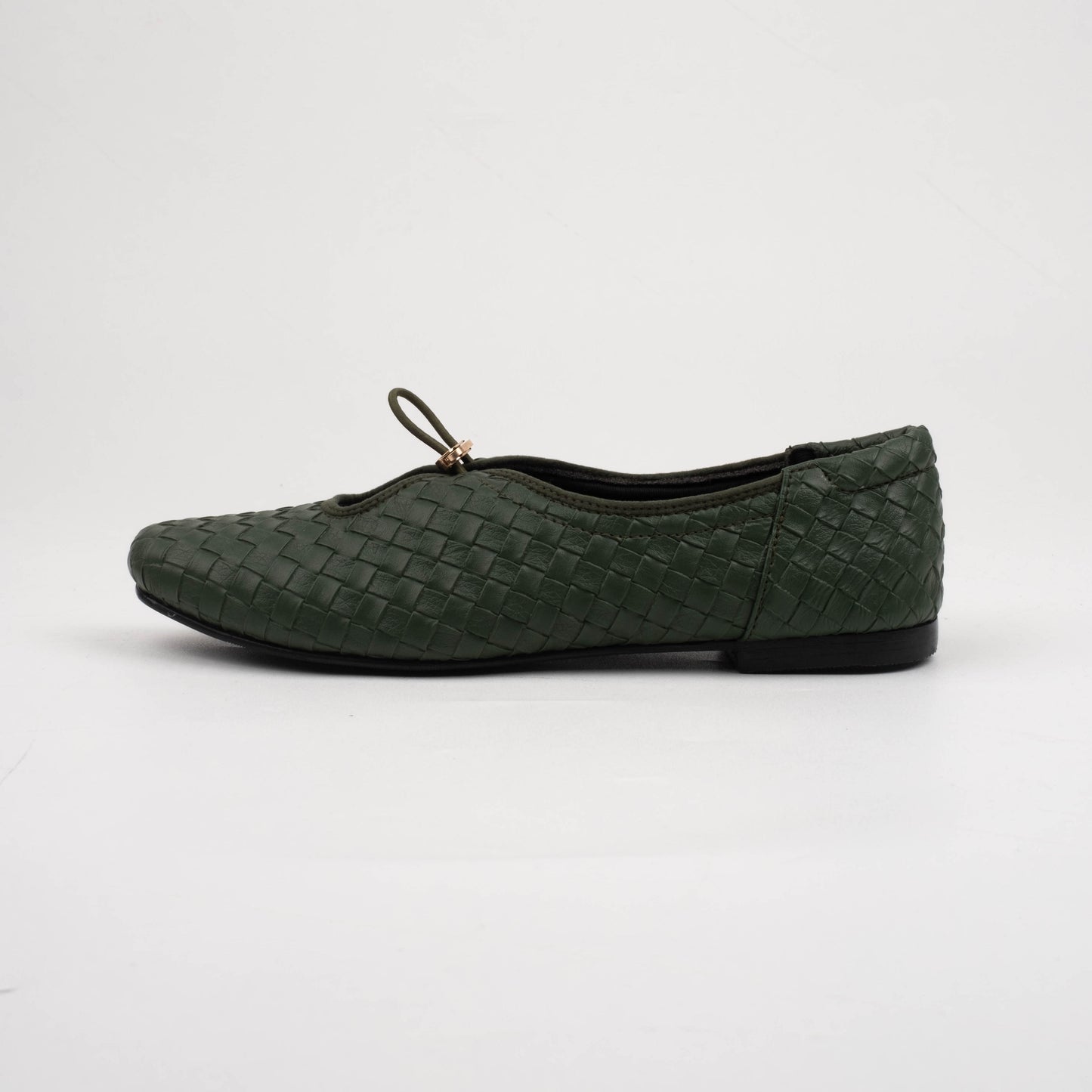 Odelia Emerald Flat Shoes - REVERIE Collection