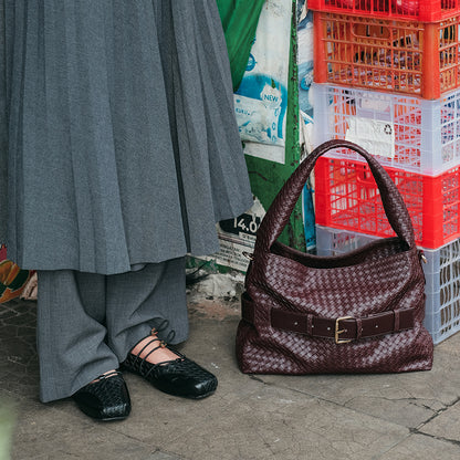 Viona Black Flat Shoes - REVERIE Collection