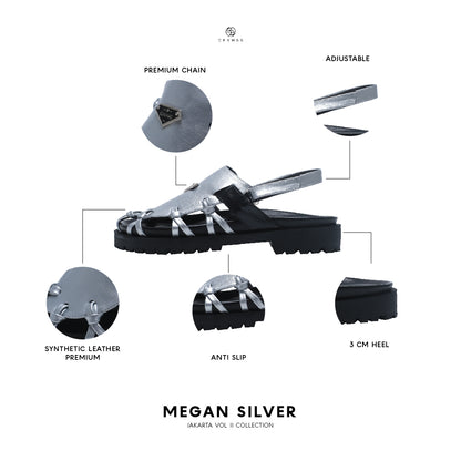 Megan Silver Sandal