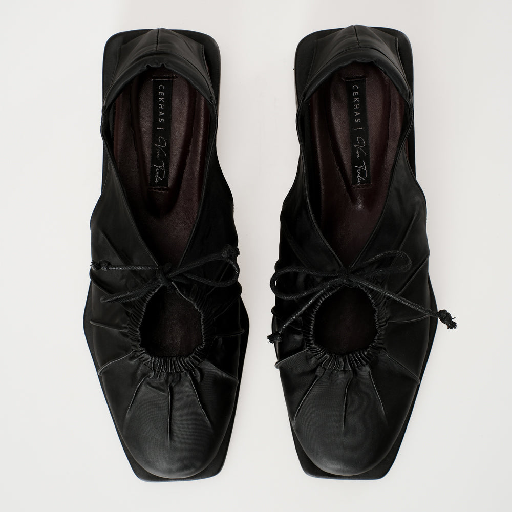 CEKHAS X VIRA TANDIA - Vexi Black Flat Shoes